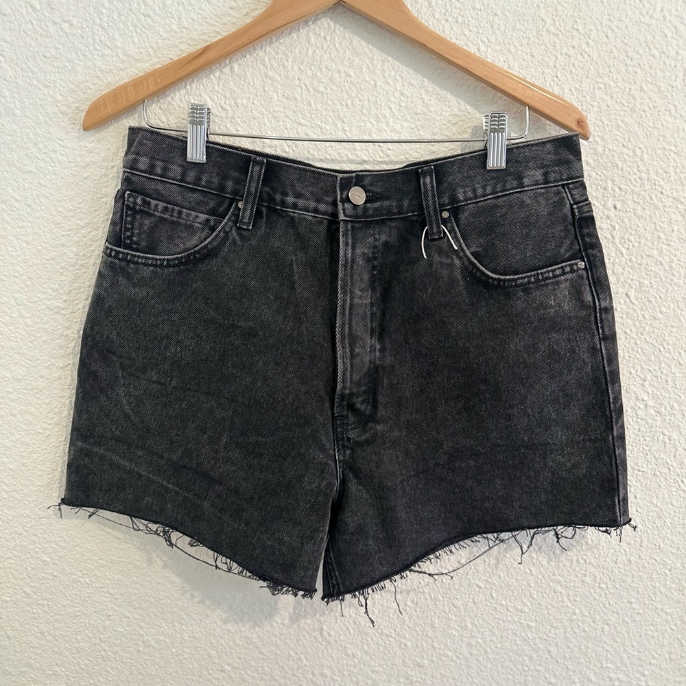 NWOT Anine‎ Bing Black Denim Women's Shorts sz 31